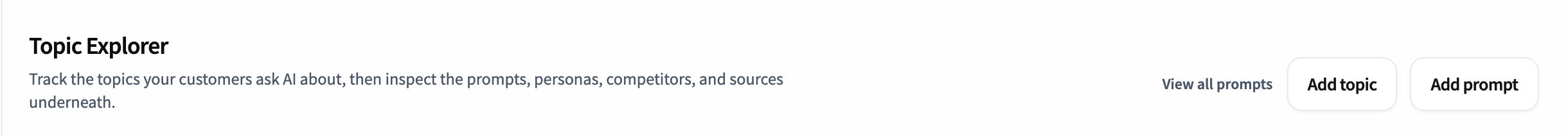 Add prompt input with topic selector