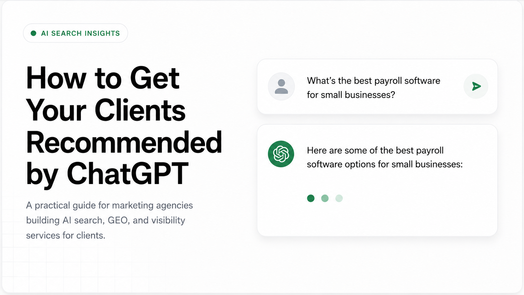 How to Get Your Clients Recommended by ChatGPT