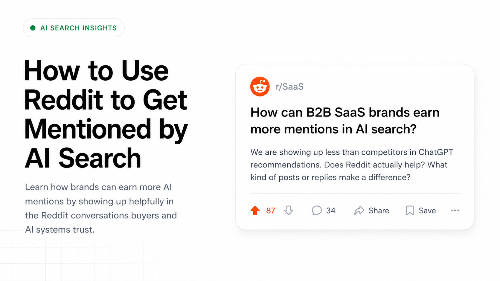 How to use Reddit to get mentioned by AI search